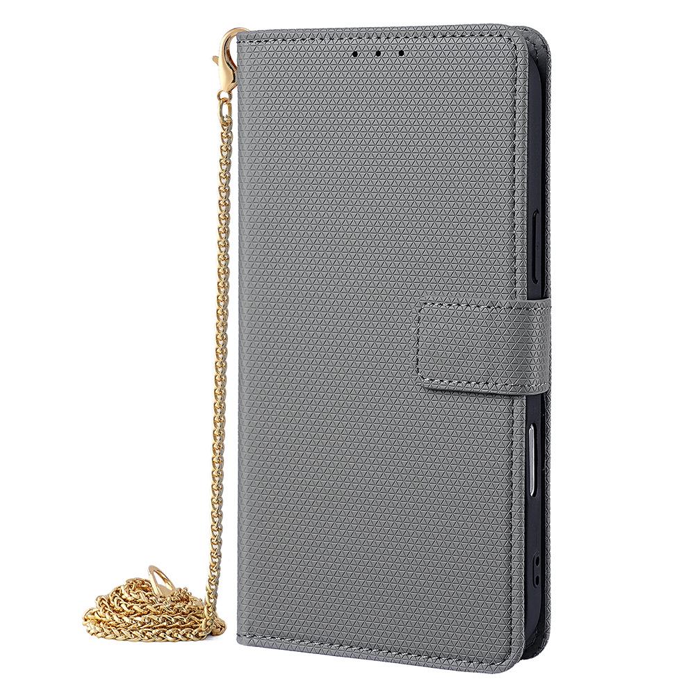 

iPhone 17 Pro Leather Crossbody Wallet Case with Card Slots iPhone 17 Pro сірий колір