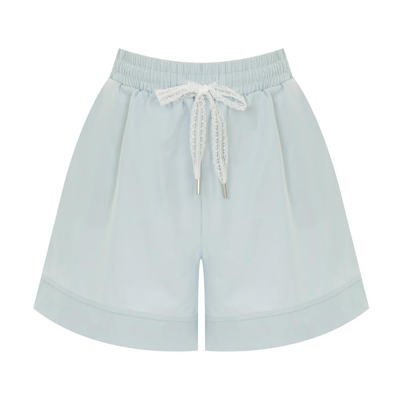 SELLY'S Lace String Slit Shorts_I6A-Cpt016