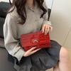 Simple bow beautiful popular spring and summer new small square bag business commuter casual clutch bag women