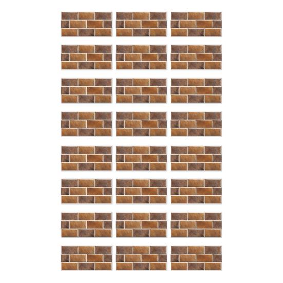 Removable Bathroom Wall Tiles Self-Adhesive PVC Tile Stickers, Waterproof Mosaic Pattern Decals for Kitchen Cover Defects Stickers Home Decor,