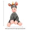 Peluche Bulldog Francese con Palla Squeaky e Giocattolo con Corda per Gatti e Gattini - Resistente al Morso, Design Cartoon Frutta