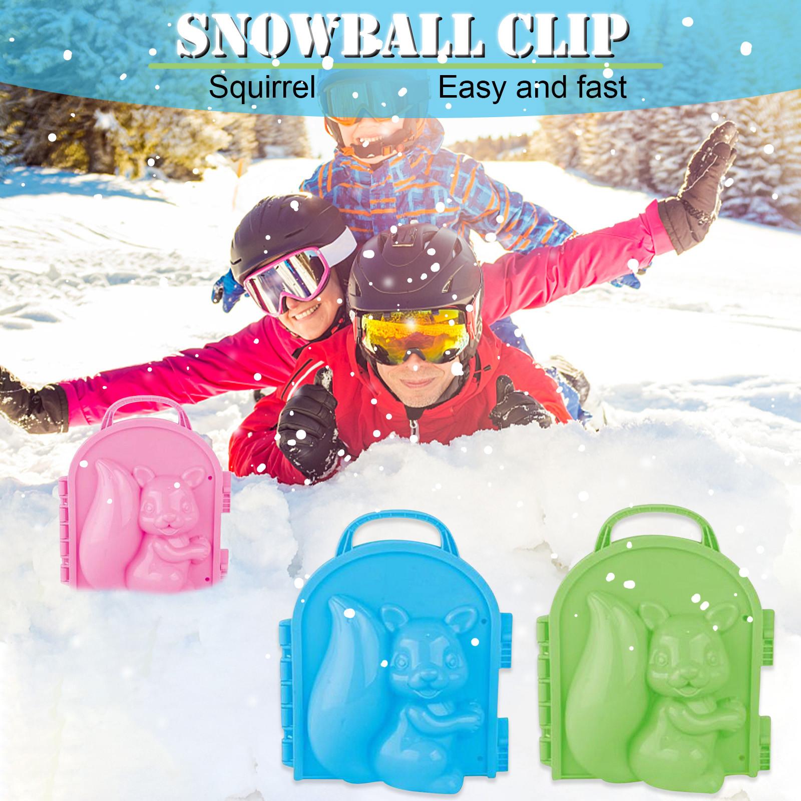 

Cartoon-squirrel Snowball Maker Clip Tool Kids Toy for Winter Outdoor Sports
