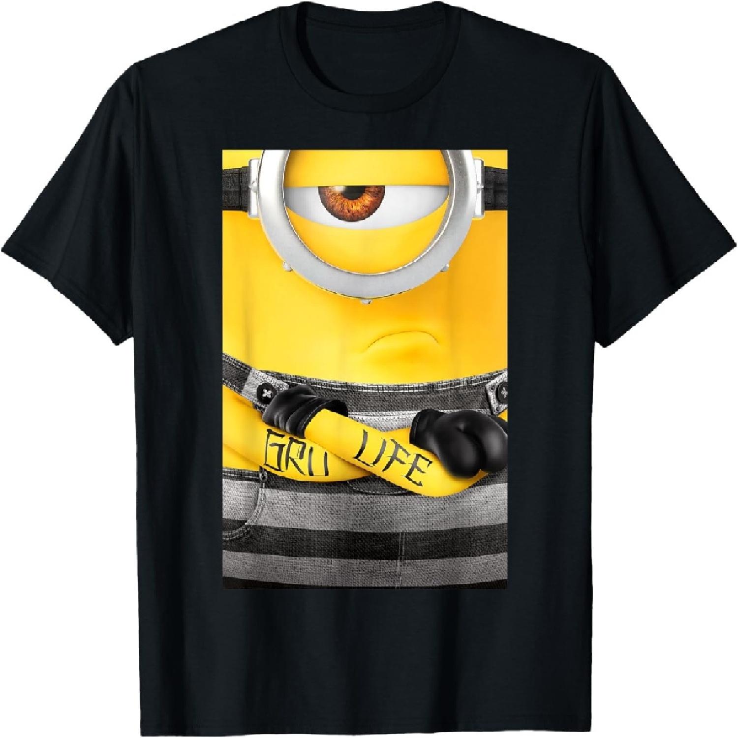 Гадкий Я Миньоны Грю Жизнь Тату Графика Футболка Футболка XXXXXL разноцветный