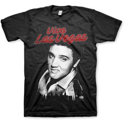 Officially Licensed Elvis - Viva Las Vegas Mens T-Shirt (Black)