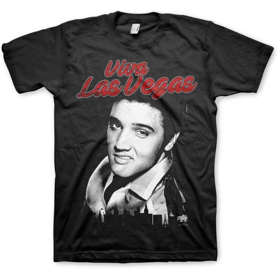 Officially Licensed Elvis - Viva Las Vegas Mens T-Shirt (Black) S