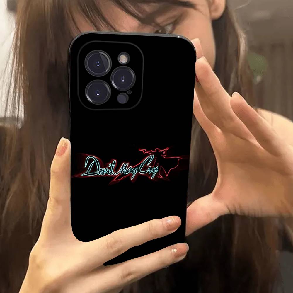 Classic Action Game D-Devil M-May C-Cry Phone Case For IPhone 17 16 15 14 13 12 11 Pro Max Plus Mini Silicone Black Cover