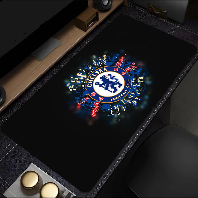 Chelsea Football Club Crest mouse pad, rubber base, esports desk mat, mouse pad for gamers and office use, gaming desk , easy to clean mat