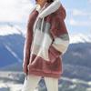 2025 Women's Autumn and Winter Loose Plush Multi-Color Hooded Jacket: Hot New Style.