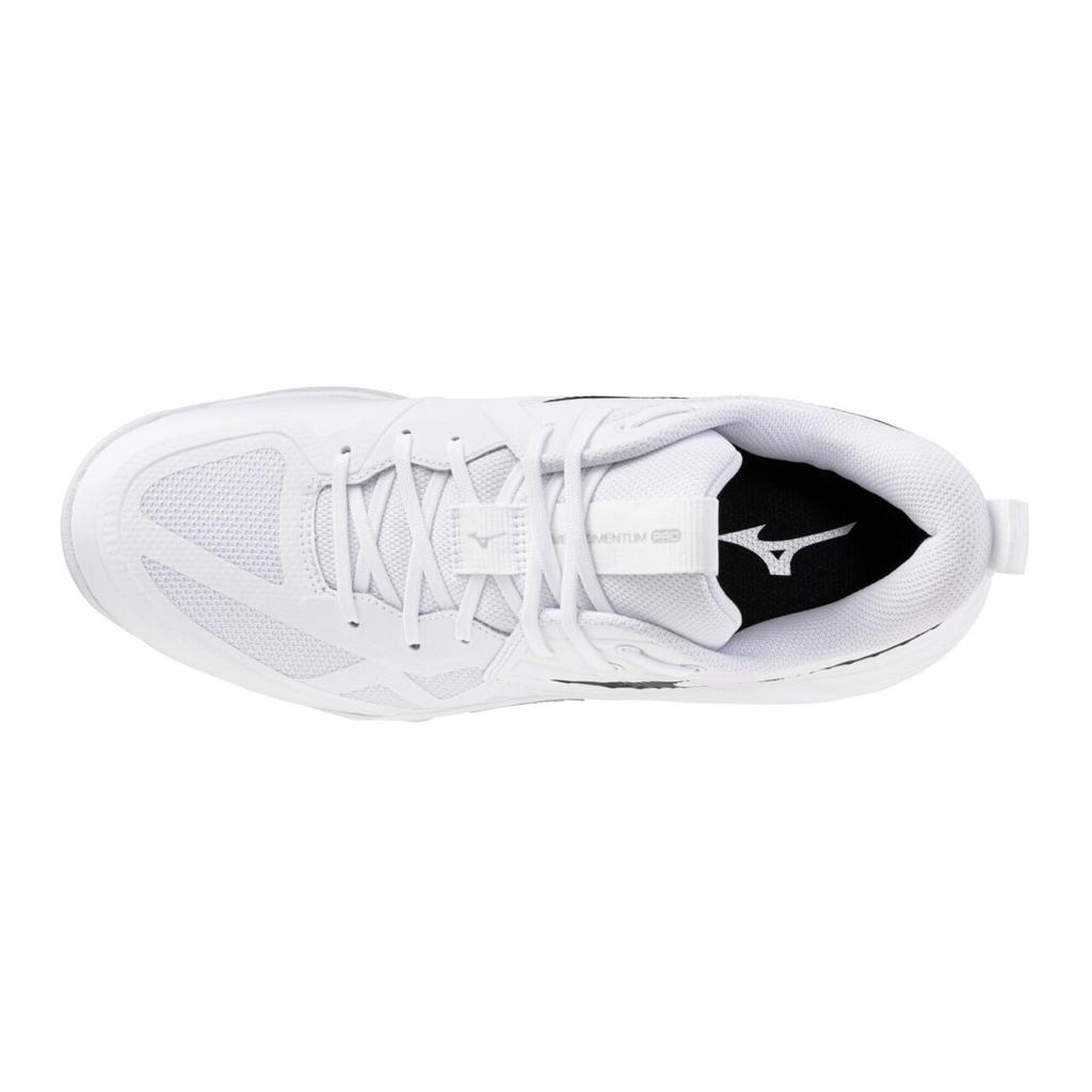 Mizuno Wave Momentum Pro Volleyball White and 2E Shoes, Black, 30.0 cm,