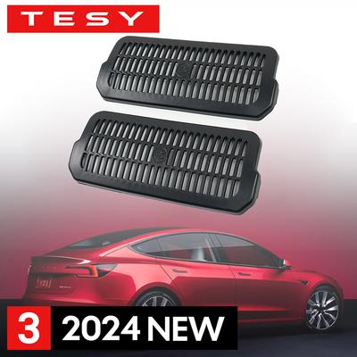 2pcs for Tesla Model 3 Highland 2024 Air Outlet Protect Cover Under Seat Anti-dust Modified Parts Model3 Interior Accessories