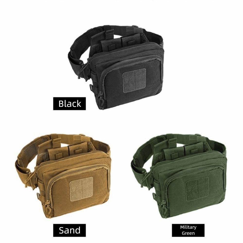 High Density Oxford Outdoor Waist Bag Large Capacity Travel Waist Hanging Bag Outdoor Sports