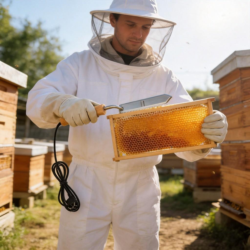 Beeswax Honey Comb Cutter Tool With Stainless Steel Zshaped Blade For Beekeepers And Honey Harvesting