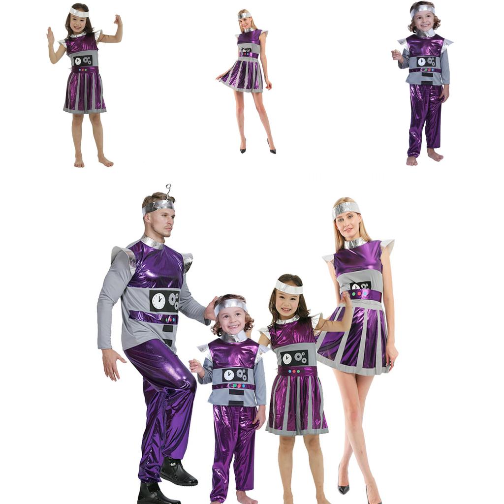 Alien Bühnenkostüm für Erwachsene und Jugendliche mit Polyesterstoff für Halloween- und Cosplay-Veranstaltungen