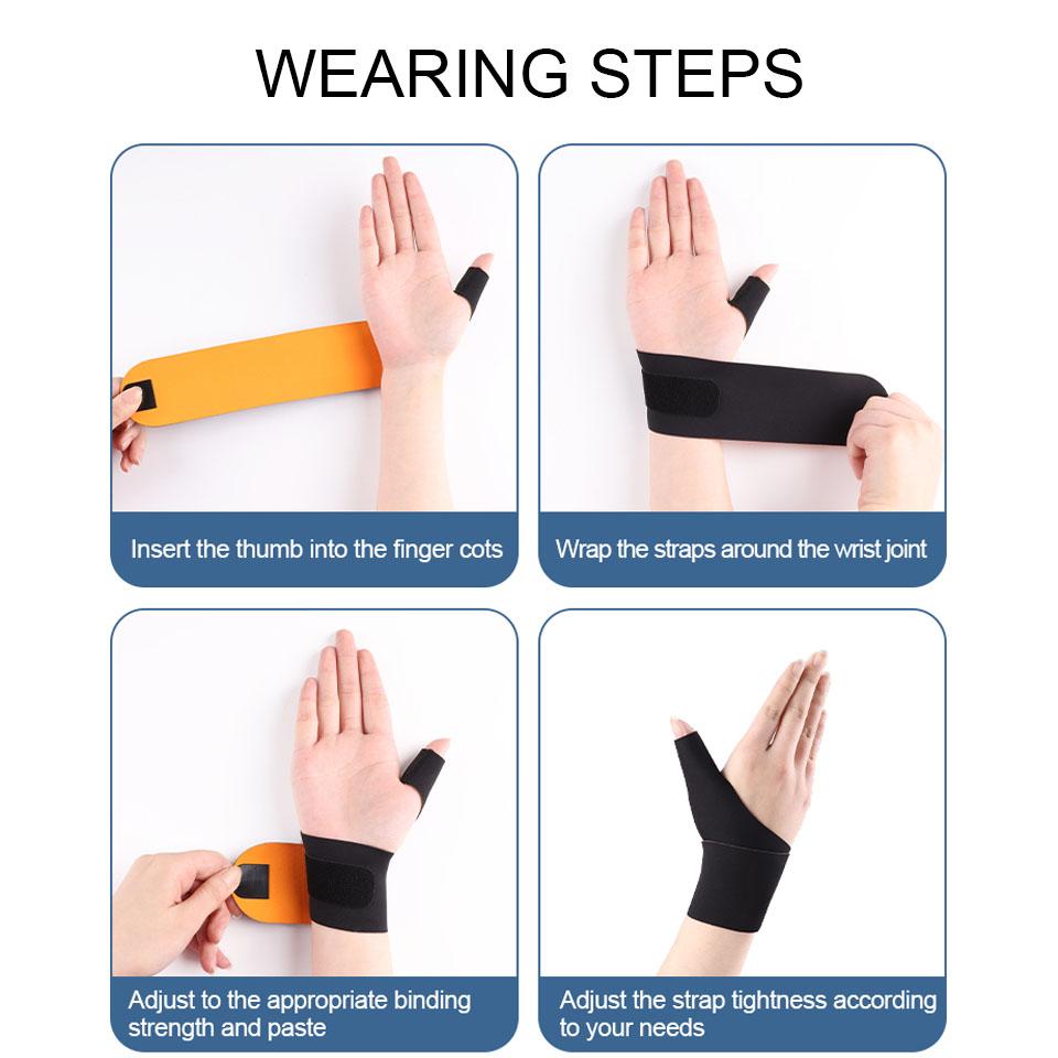 1Pcs Thumb Wrist Brace Lightweight Support Sleeve Prevents Sprains Tendon Sheath Protection for Men Women