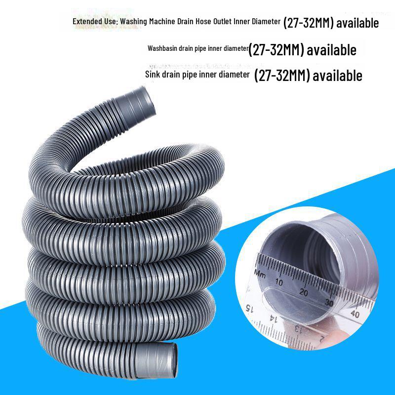 Universal Joint Extended Washing Machine and Basin Drain Pipe, 32mm