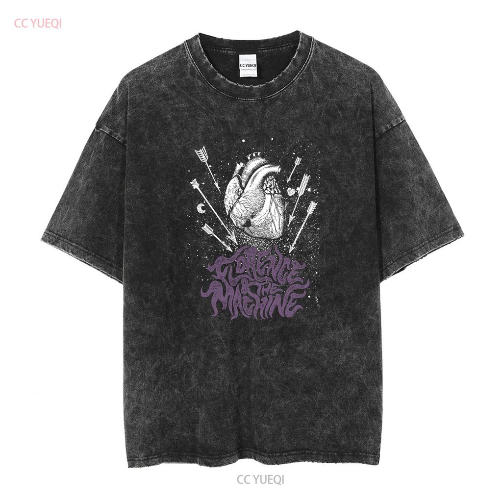 Florence And The Machine Tričko Vintage Texty z alba vintage Opraný top Pro každodenní nošení Měkký Pohodlný Ležérní Mírně