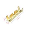 30/50/100pcs 453u Type 0.3-1.5mm2 Terminal Connector Dual Interface Terminal Electronic High Precision Yellow Copper