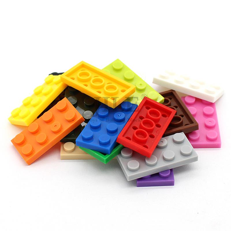 50Pcs Moc Compatible 3020 Plate 2X4 Bricks Colorful Building Blocks Educational Assembles Particles Accessories Toy City
