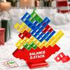 Christmas Balance Game: Wobbly Stacking Blocks Toy for Children's Focus and Fun