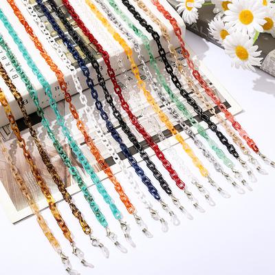 Men Women Acrylic Face Mask Lanyard Glasses Chain Neck Chain Hanging Neck Anti-slip Sunglasses Holder