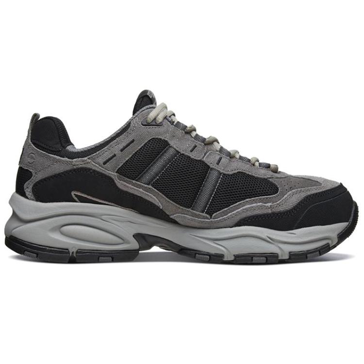 Skechers Vigor 2.0 Abriebfest Abriebfest Niedrig geschnitten Freizeitschuhe Herren Anthrazit Schwarz 51241-CCBK
