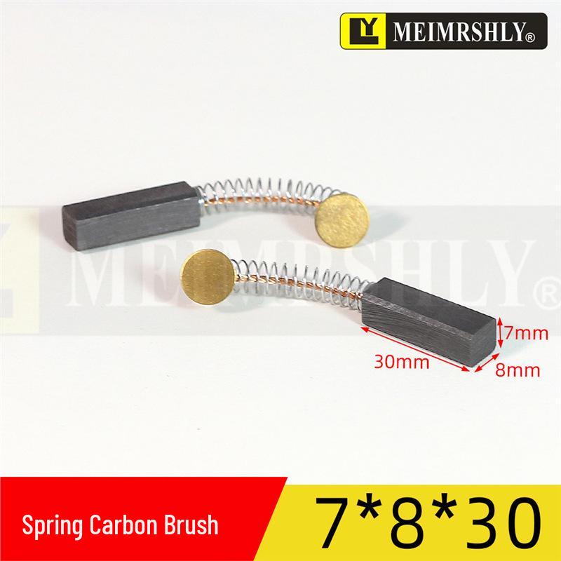 Copper Graphite Brushes for Servo Motor - Sizes: 6/7/8 x 8 x 15/20/25/30mm