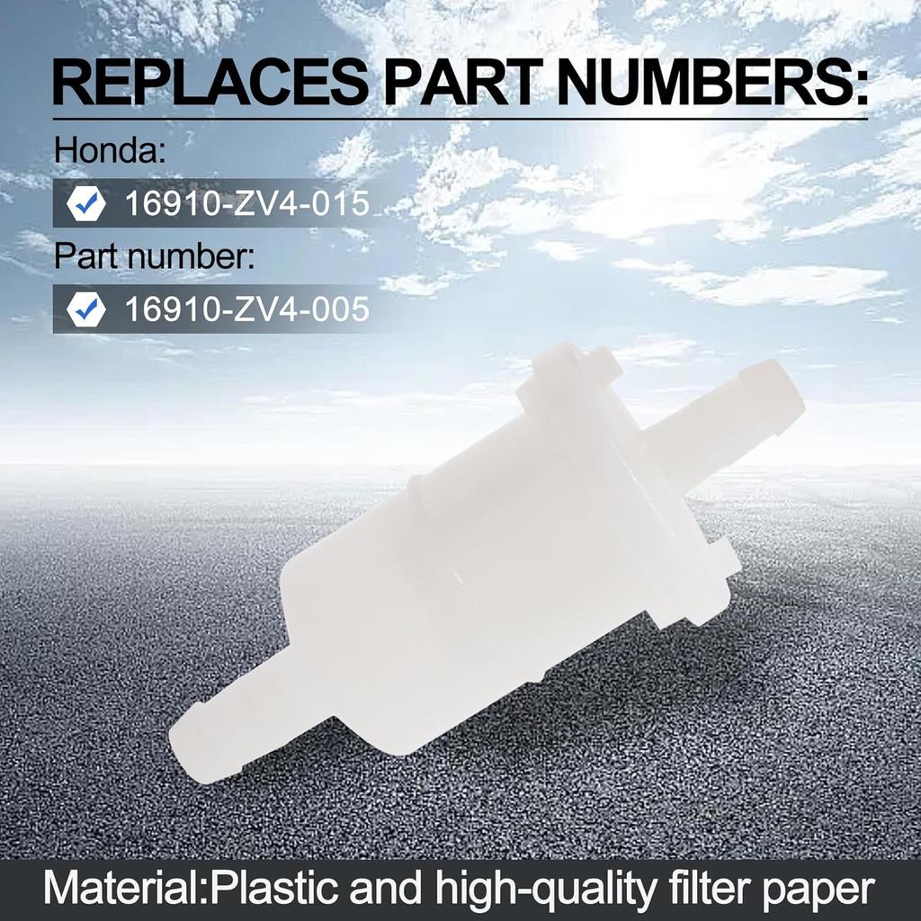 4Pcs 16910-ZV4-015 Marine Fuel Filter For Honda 4 Stroke BF 8 9.9 10 15 20 25 30 40 50 60 75 90 HP Outboard 16910-ZV4-005