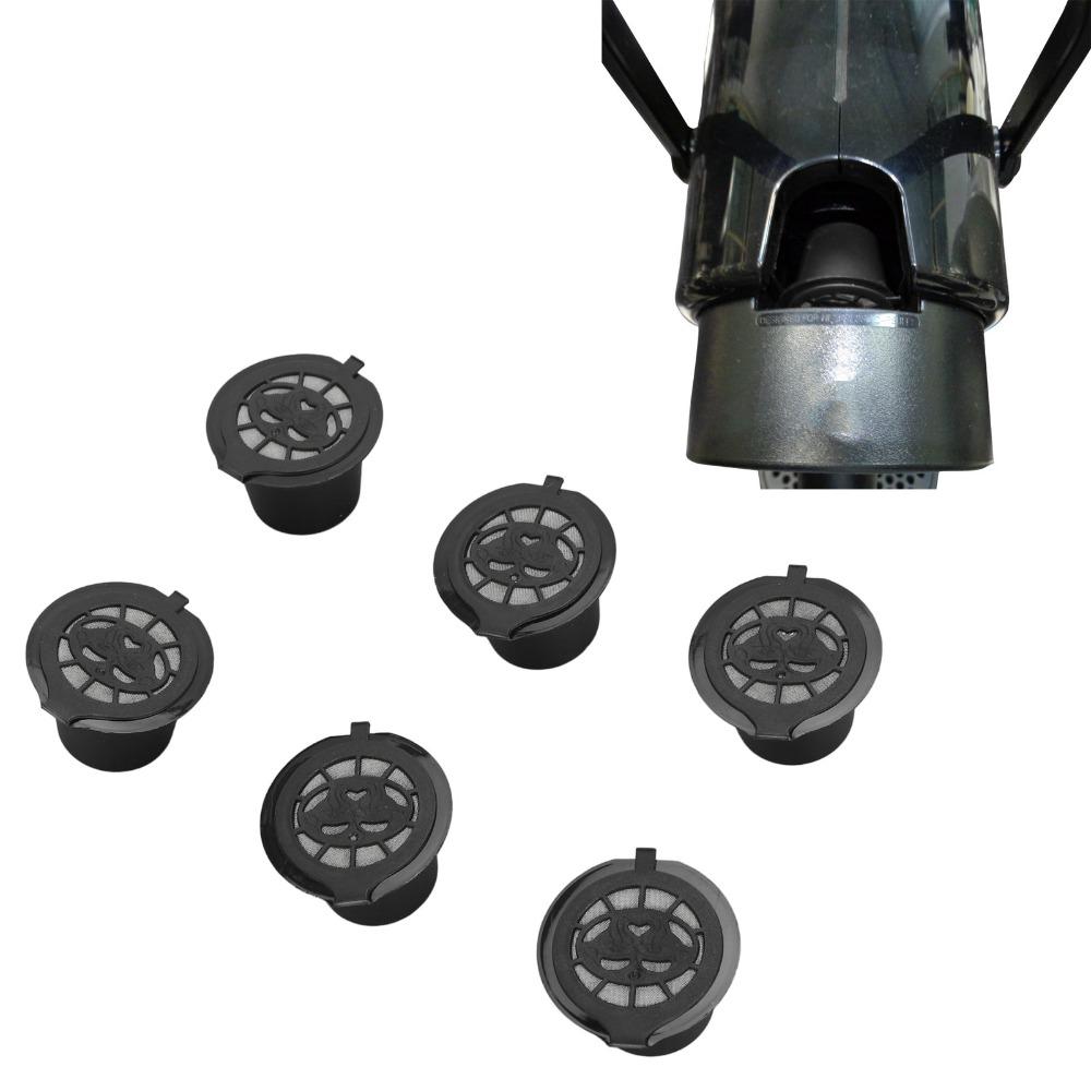 6pcs set Food Grade Material Refillable Coffee Capsules Coffee Pods Set Coffee Brewing