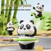 Panda Mécanique à Roulettes - Figurine Animale Cartoon Oscillante pour Enfants