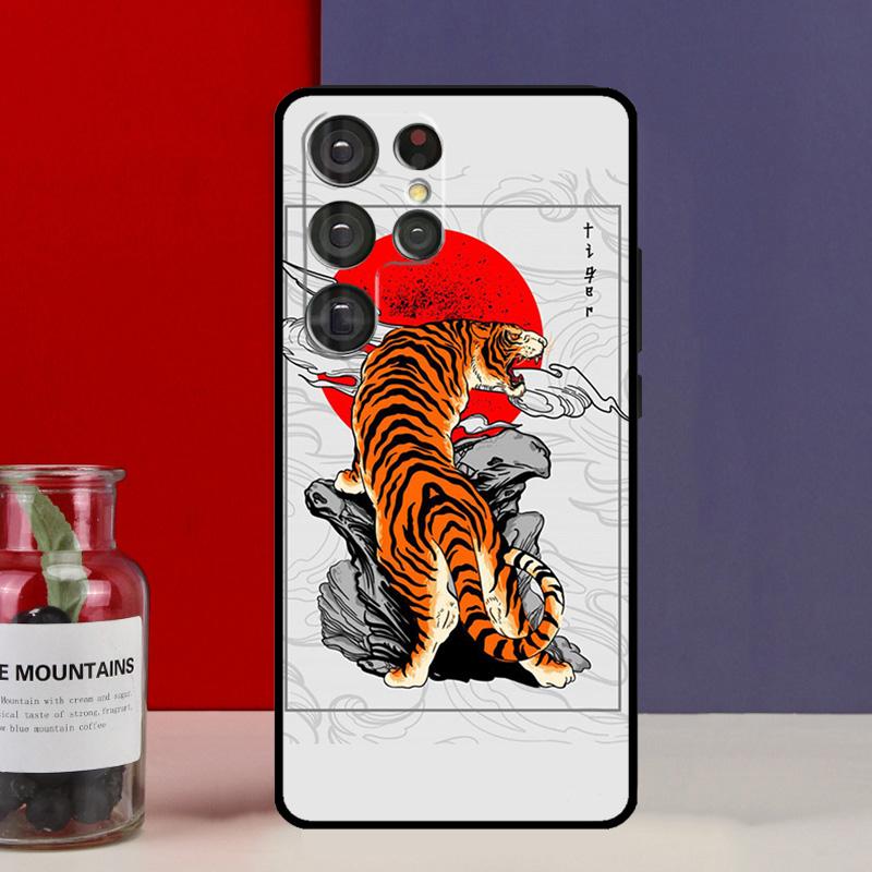 Fashion Animal Tiger Art Funda Case For Samsung Galaxy S25 Ultra S9 S10 S20 S21 FE S22 S23 Plus S24 Ultra Phone Cover