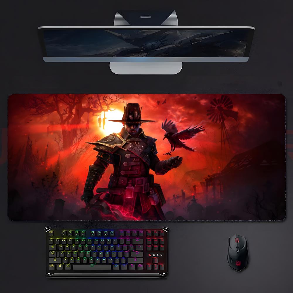Dark Action Game GGrim Dawn Mouse Pad Large Gaming Mousepad With Stitched Edges Thickened Desk Mat Pc