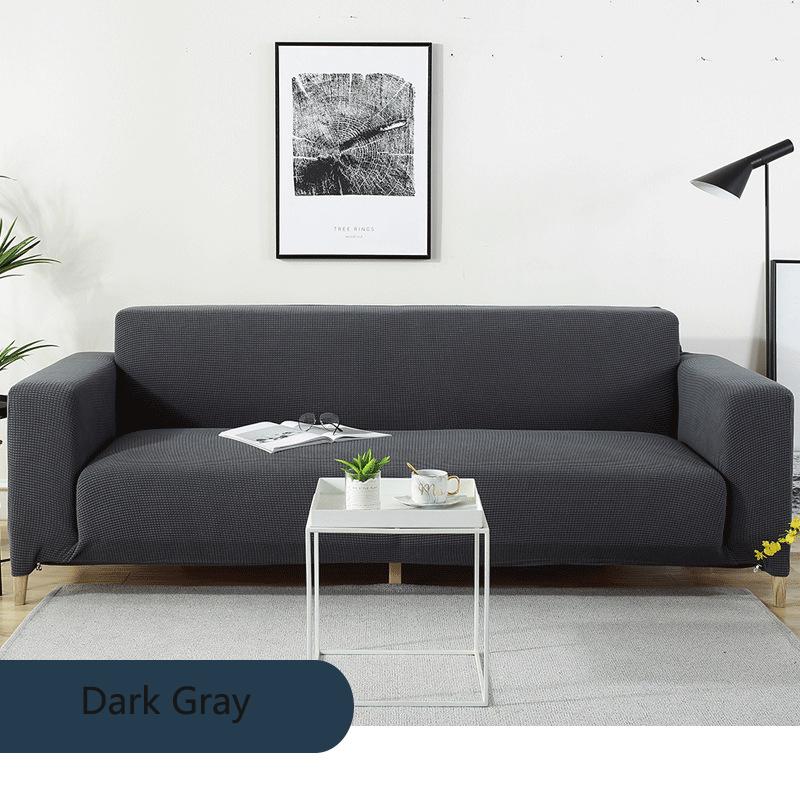 Waterproof/Dustproof Fleece Solid Color Sectional Sofa Covers For Living Room Elastic Stretch L Shape Need Buy 2Pieces