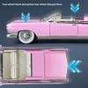 1/24 1959 Cadillac Eldorado Retro Sports Car Model Simulation Sound and Light Tire Suspension Collection Ornaments