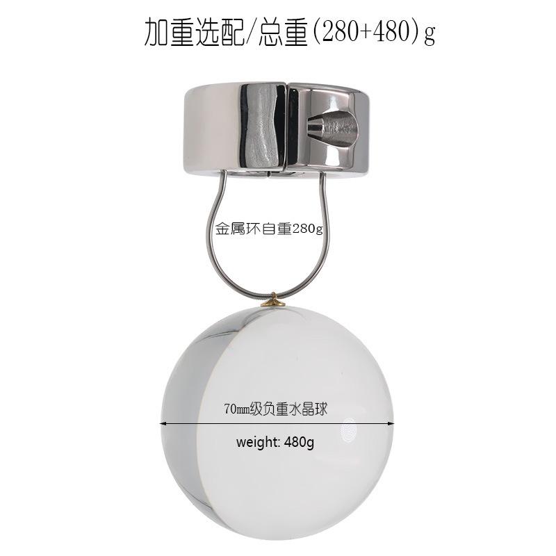 Stainless Steel Pendant Extra Heavy Weight Ball Physical Stretching Men's Sex Toys Sex Tools Gravitational Ball Can Be Hung At Will