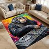A Gorilla On a Graffiti-Style Album Cover Print Carpet for Living Room Bedroom Sofa Home Decor Non-slip Mat Luxury Gift