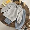 Kids Casual Long-Sleeve Set, Comfortable Daily Wear Outfits