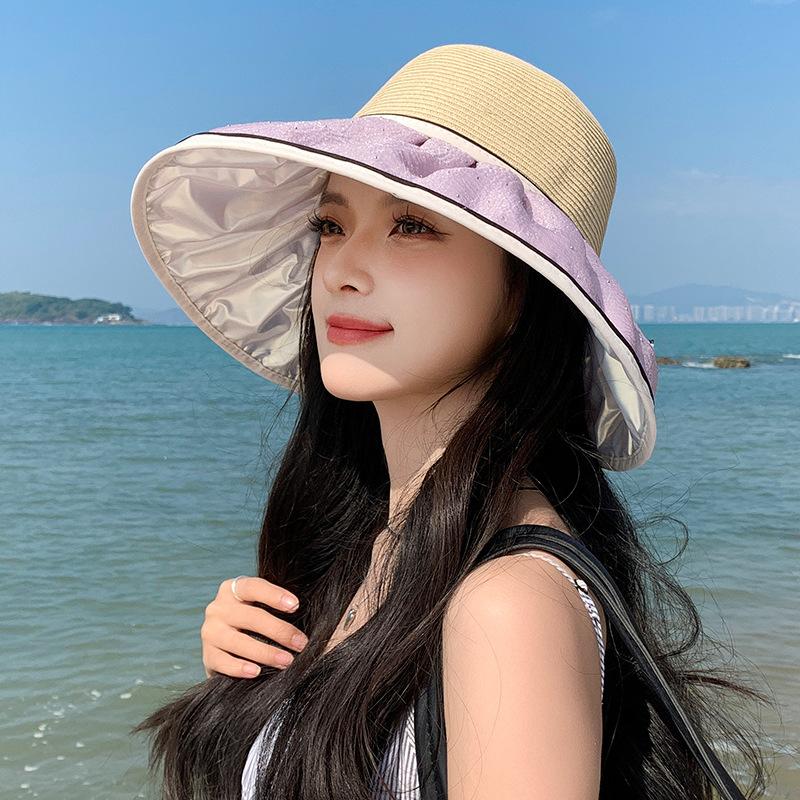Summer Hat Women's Spring and Autumn Sunshade Sunscreen Hat Bucket Hat UV Protection Temperament Advanced Sense of Moisture