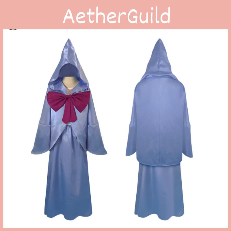 Aschenputtel Cosplay Kostüm für Damen Fee-Paten-inspiriertes Outfit für Halloween und Bühnenauftritte Auf Lager)