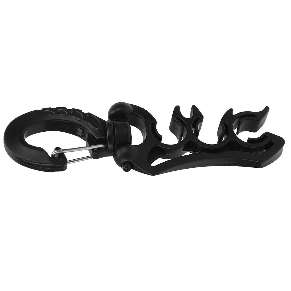 PVC Diving Second Head Quick Release Buckle Breathing Regulator Pipe Clip Fixed Hook