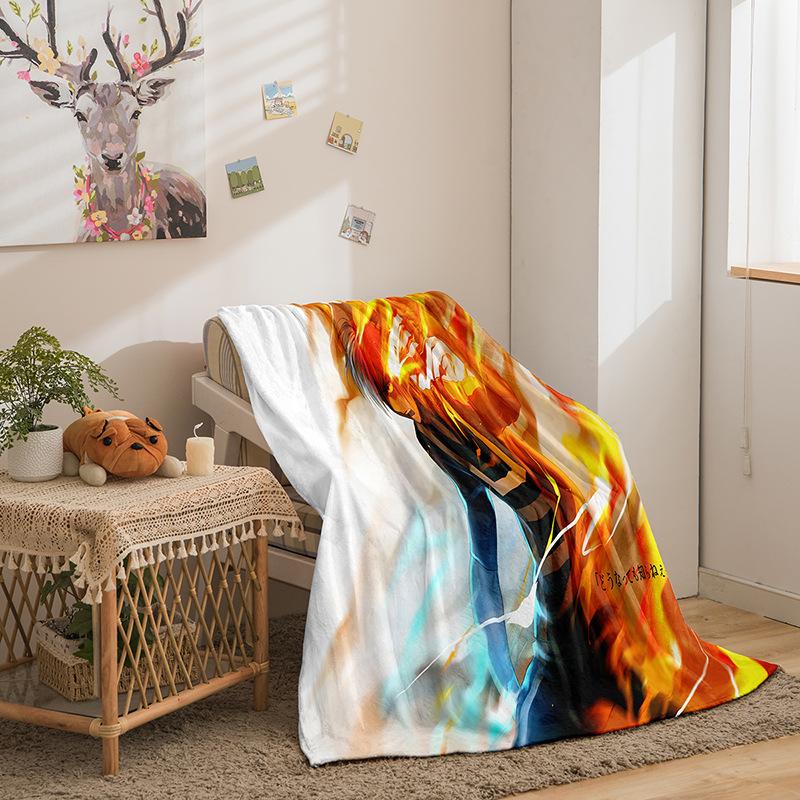 Cartoon Hero Academy Series Double Sided Flannel 3D Digital Printing Blanket Blanket