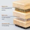Wooden Handle Ski Waxing Brush Horsehair Brush Snowboard Tool Snowboard Brush  Maintenance Tool