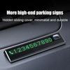 NEW Universal Temporary Parking Card Stop Sign Telephone Number Plate Digital Luminous Phone Number Plate Car Temporary Sign