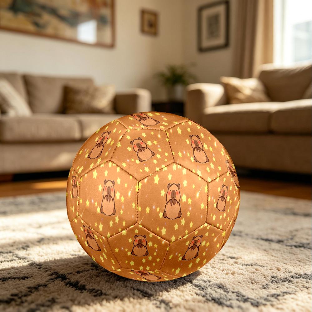 1pc Bear Stars Size 5 Soccer Ball Professional Match Training Football Indoor &Outdoor Sports Ball Lightweight Durable C6568
