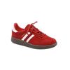 Leather retro red German training shoes women's 2025 new round head lace-up casual sports shoes versatile flat-soled Forrest Gump shoes