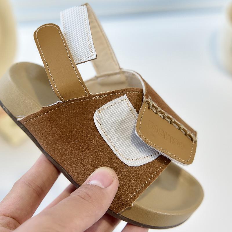 Kids Open Toe Summer Sandals Korean Style Casual Beach Shoes For Boys And Girls