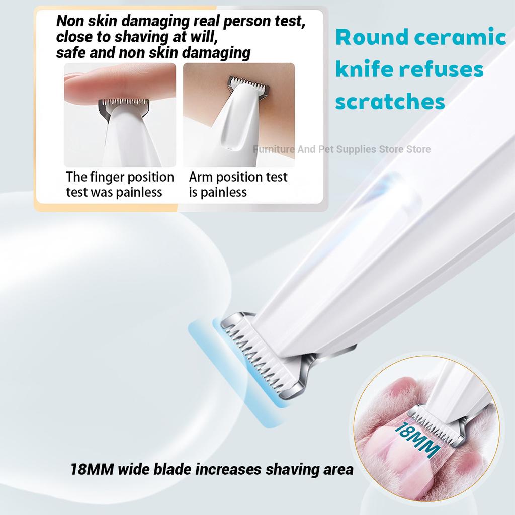 New type of dog paw trimmer with travel lock function fully waterproof pet hair trimmer with LED display screen cat hair trimmer