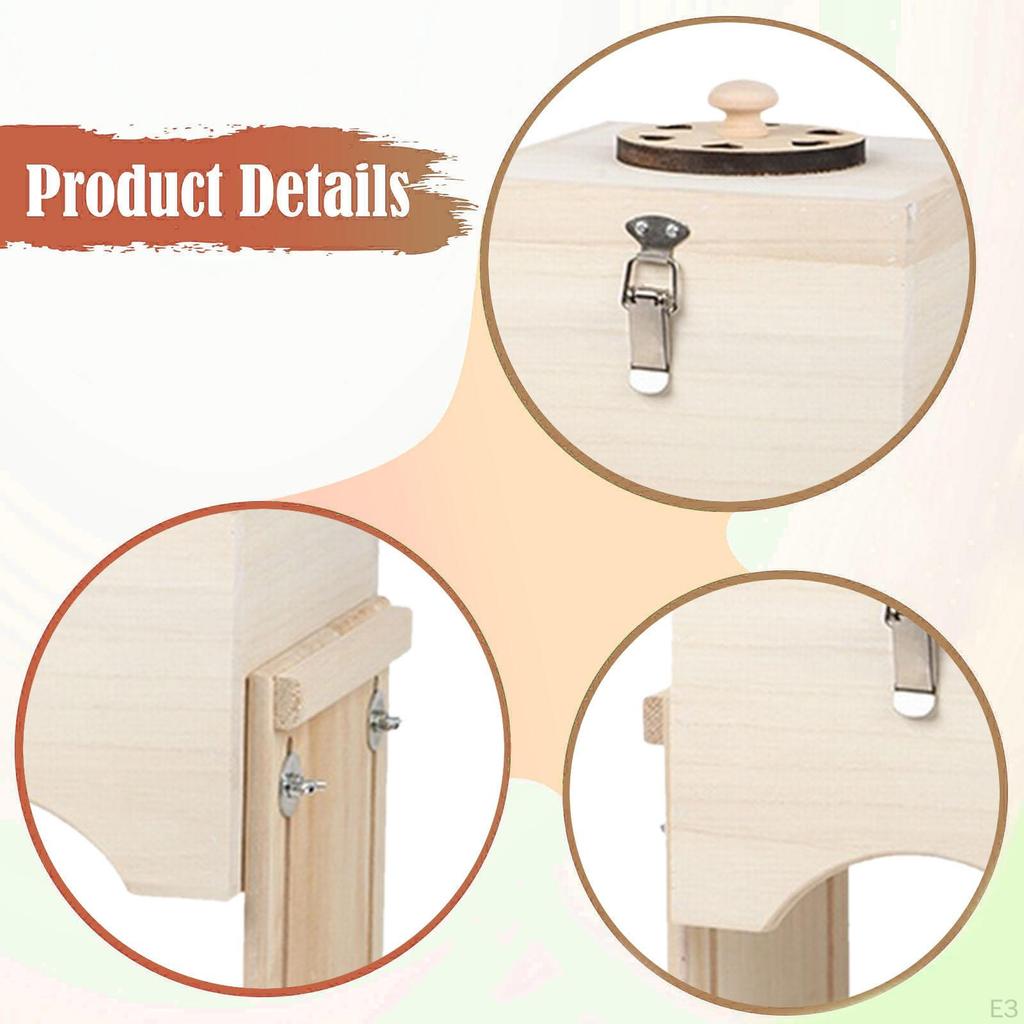 Moxibustiedoos Moxa's Verstelbare Temperatuur Puntmassage Houten Brandershouder Draagbaar