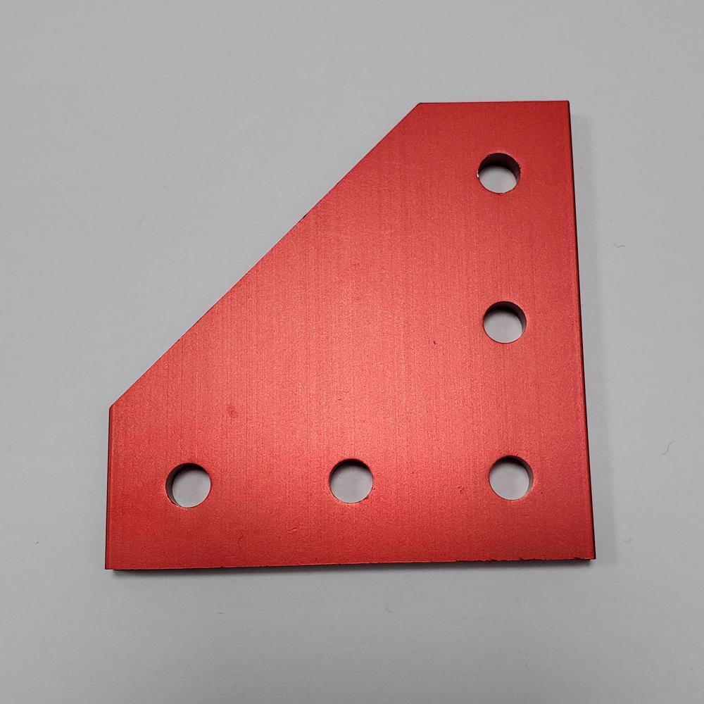 10pcs Strong Corner Angle Bracket Connection Joint Strip Board for V-Slot Aluminum Profile 2020 with 5 Holes