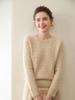 Elegant Seven-Stitch Cashmere Sweater - Women's Round Neck, Loose Fit, Warm and Cozy for Autumn and Winter