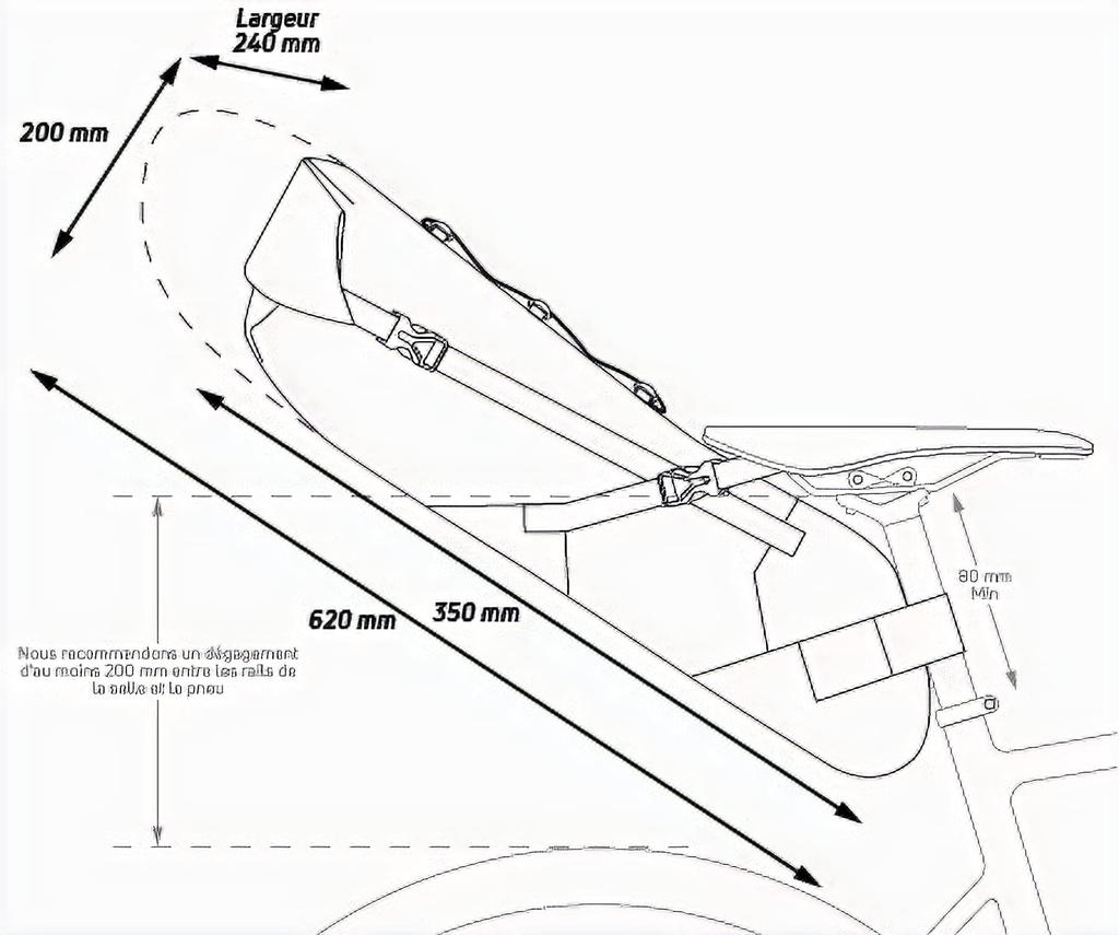 Zefal Z Adventure R17 Waterproof Bicycle 7002 Saddlebag, Black-Red, 17L,